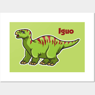Iguo the iguanodon Posters and Art
